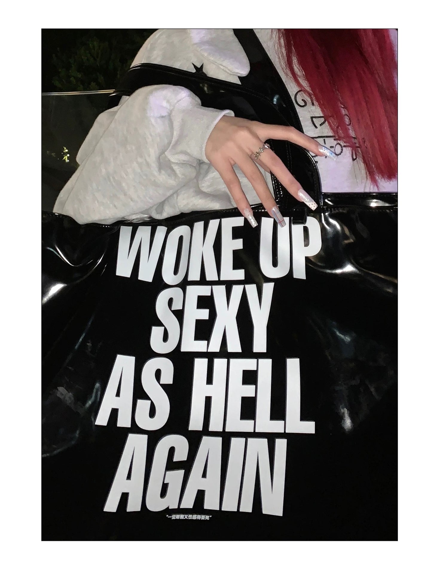 WOKE UP SEXY AS HELL AGAIN TOTE BAG